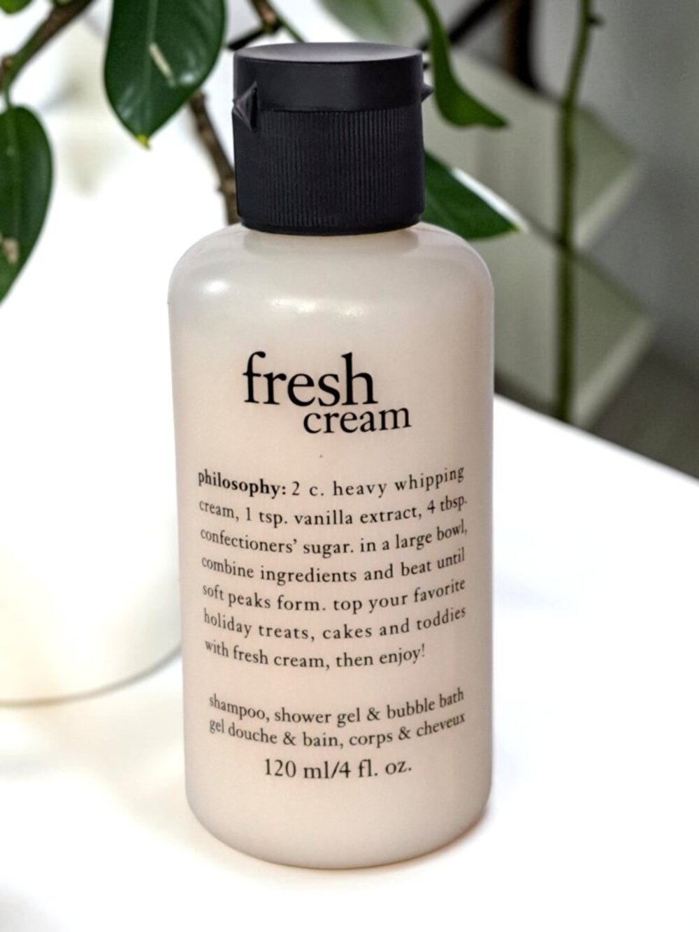 PHILOSOPHY Fresh Cream Shampoo Shower Gel Bubble Bath 4oz 120ml NEW